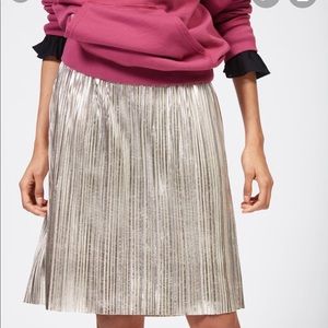 ISABEL MARANT ETOILE DELFINA METALLIC SKIRT